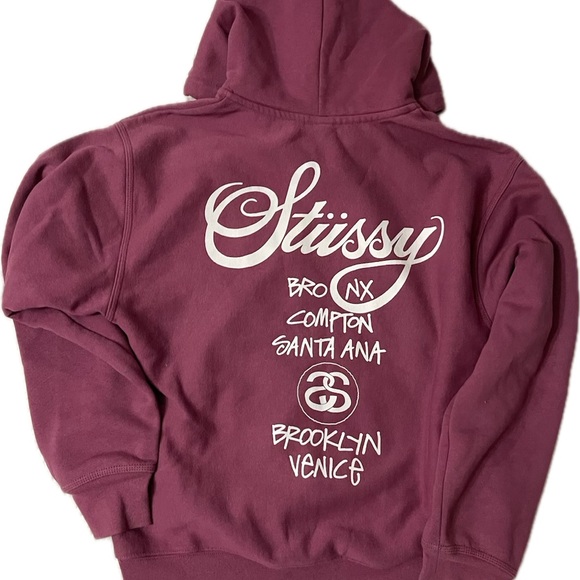 Stussy Acai Berry Zip-Up Hoodie - Picture 2 of 2